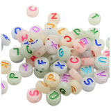 Letras Luminosas Cuentas Redondas 6mm 200u X 25gr