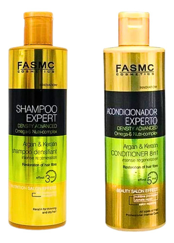 Pack Shampoo + Acondicionador 500ml Omega 6 - Max Belleza