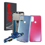 Aro Chassis Lateral Para Moto G20 + Com Tampa E Placa Carga!