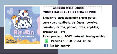 Aserrin De Viruta De Pino Natural