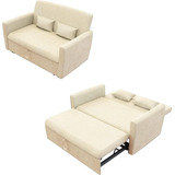 Sofa Cama Convertible Extraible Ajust 55p Color Hueso Nosga