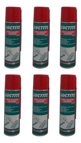 Kit X 6 Limpiador De Contactos 300ml Loctite Desengrasante