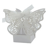 Pequeñas Cajas De Caramelos Con Forma De Mariposa Para Bauti