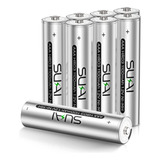 Sukai Baterias Aaa Recargables Aaa Triples, 1100 Mah De Alta