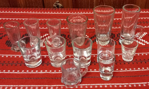 Lote De 13 Vasos Vintage  Robador Pulperia Bar 