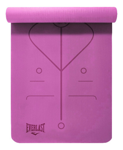 Colchoneta Tapete Yoga Mat Pro 5mm Everlast Grey Color Rosa