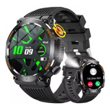 Reloj Inteligente Militar Para Hombres Con Linterna Led 450m