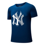 Remera New York Yankees Oficial Azul L Grande