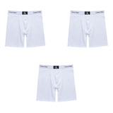 Kit 3 Cuecas Long Boxer Cotton Calvin Klein