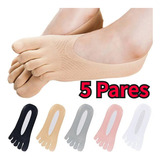 5 Pares De Calcetines De Silicona Antideslizantes Para Mujer