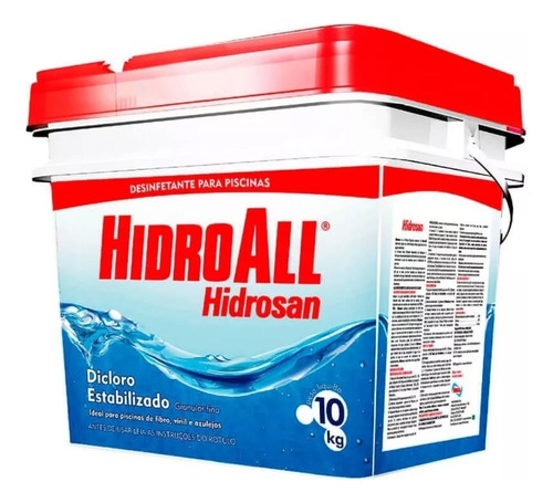 Cloro Granulado Estabilizado Hidroall Hidrosan Plus 10kg