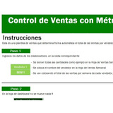 Plantilla Control De Ventas-métricas Y Calculo De Comisiones