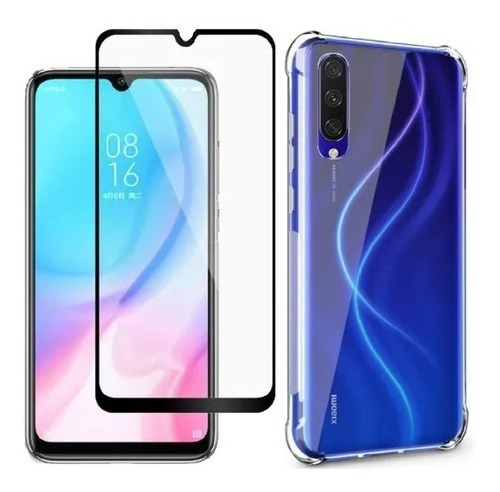 Capa Anti Impacto Para Xiaomi Mi A3 + Película 5d Nano Gel