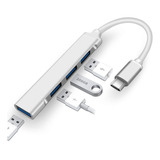 Adaptador Tipo C Múltiple Hub Usb 5 En 1 / Win / Celular Pc