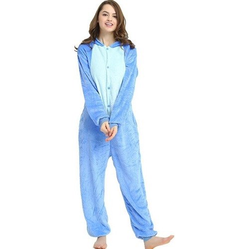 Pijama Cosplay Do Stitch / Kigurumi Macacão Super Fofinho 