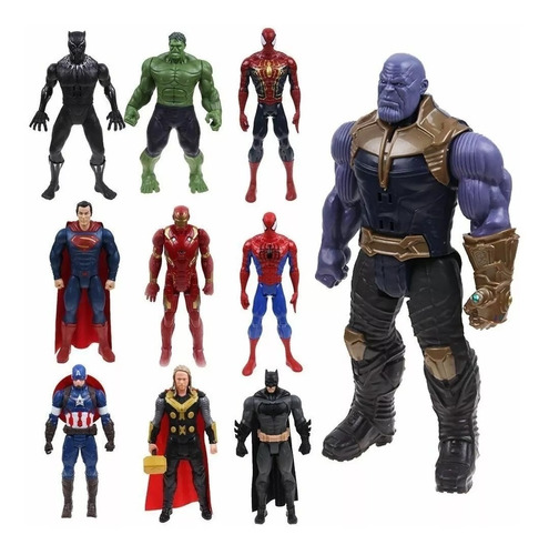 Figuras Iron Man Hulk Capitan America Thor Luz Y Sonido  