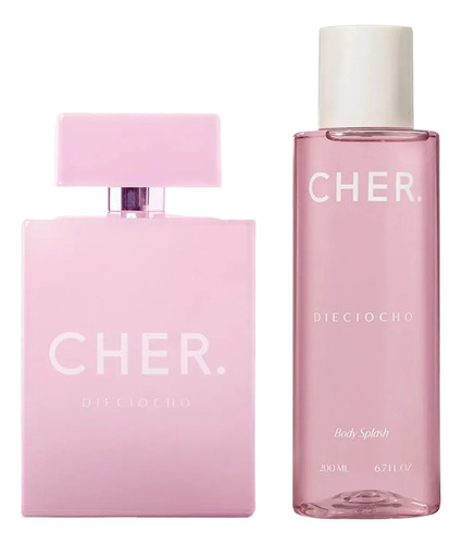 Combo Cher Dieciocho Perfume De Mujer Y Body Splash