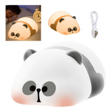 Lámpara De Silicona Panda Night Light, Lámpara De Dormitorio