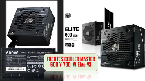 Fuente Cooler Master 600 W Elite V3