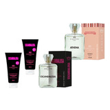 Kit Perfume Feminino Escandalosa Athena 100ml E Hidratante