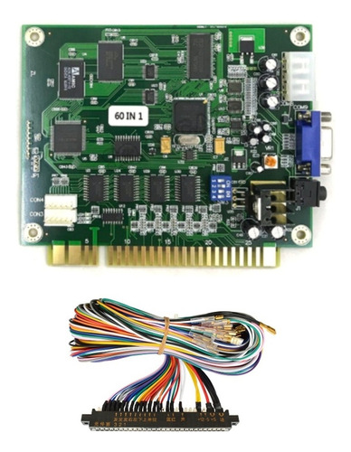 Tablero De Juego Arcade De Pcb Multicade 60 En 1 Para Jamma