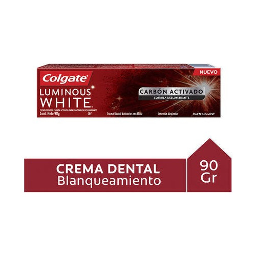 Pack X 3 Unid Pasta Dental  Luminous White Carbón Colgate