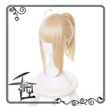 Peluca De Cosplay De Anime Wig Stay Night Saber Lily Blonde