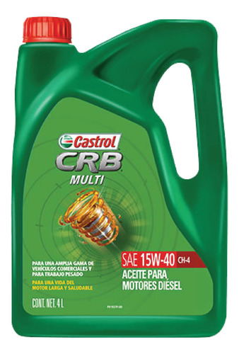 Aceite Castrol Crb Multi Ch 4 15w 40 Camion Lubricante 4l