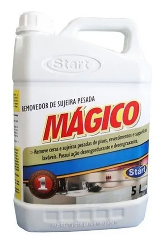 Removedor De Cera Magico Start - Galão 5l - Remove Sujeiras 