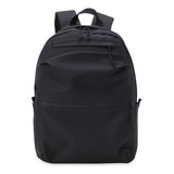 Mochila Bolsa Reforçada Social Feminina De Couro Notebook Cor Preto Desenho Do Tecido Liso