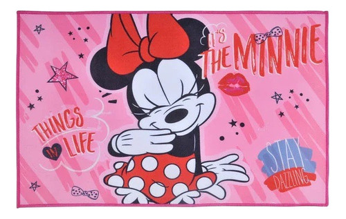 Bajada De Cama Alfombra 56x90 Minnie Disney Original Niñas