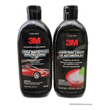 Kit 3m Lavado Premium Car Care Shampoo + Cera Larga Duración