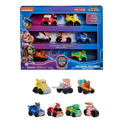 De 7 Carros Pup Squad Paw Patrol La Pelicula Paw Patrol Multicolor