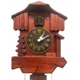 Reloj Cucu Madera, Sale Al Exterior - Con Melodia Y Pendulo