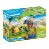 Playmobil  Linea Ponis Poni Galés Con Figura De Niño 25 Pcs