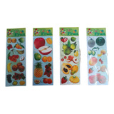 Sticker Adesivos Frutas 24 Cartelas