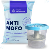 Cloreto De Cálcio Anti Mofo 1 Kg + 1 Pote Para Antimofo