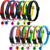 Collar Reflectante Para Gatos Perros Y Gatos 12pcs Campanas