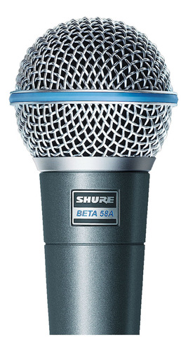 Microfone Shure Com Fio Beta 58a Profissional 2 Anos Grantia