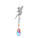 Rainbow Maker Crystal Suncatcher Candelabro Ángel 42cm