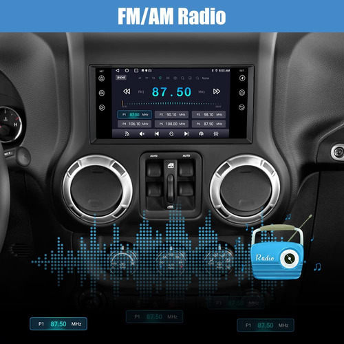 Awesafe Car Radio Stereo For Jeep Wrangler Jk Grand Cherokee