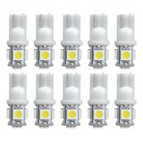 10 Focos W5w Led Tablero T10 Pellizco 194 192 168 2825 501