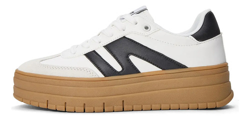 Zapatos Para Caminar Mujer Lucky Step Plataforma Suela Goma Gruesa Baja Retro Uso Diario Tenis Skate