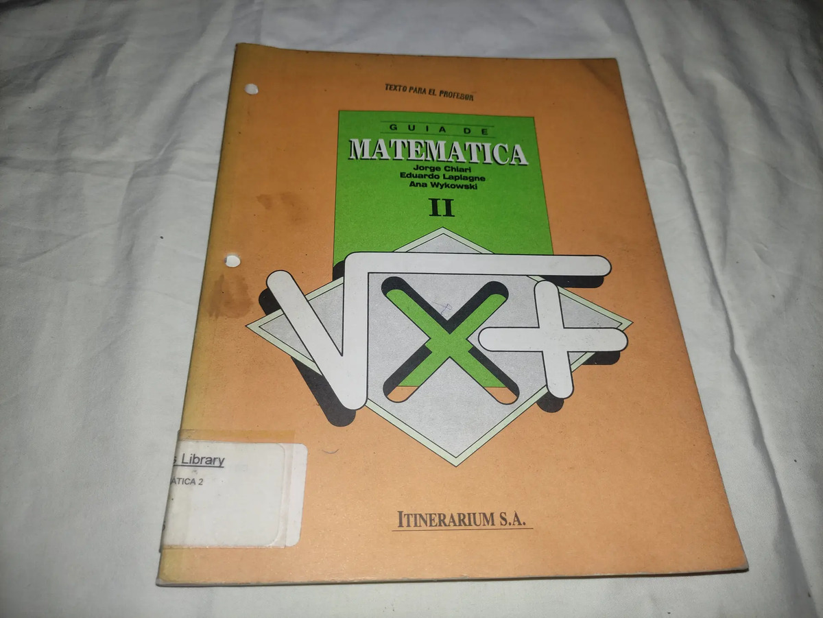 GUIA DE MATEMATICA II TEXTO PARA EL PROFESOR