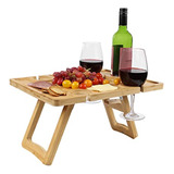 Mesa De Vino Portátil G Francis Mesa De Picnic Portátil Mesa