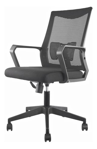 Silla Ejecutiva De Escritorio Para Oficina Negra Color Negro