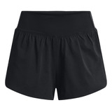 Shorts Ua Flex Woven 2 En 1 Mujer Negro Under Armour