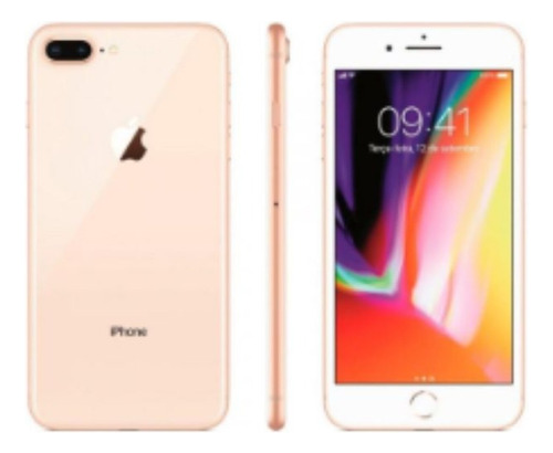  iPhone 8 Plus 256gb Dourado-modelo De Vitrine-bateria 100%