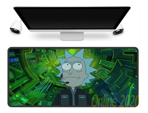 Pad Mouse Gamer Extra Largo Rick And Morty - Rick