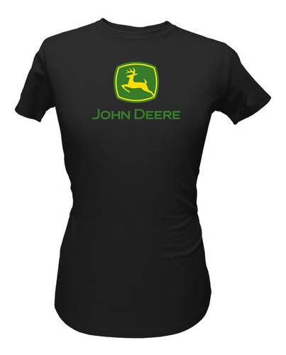  Polera John Deere Mujer Negra Clásica Talla Xl (914074)